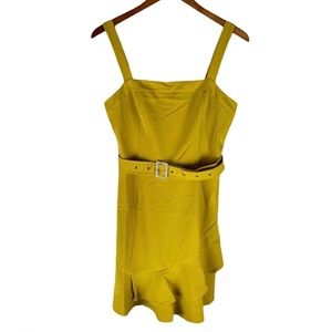 NWT A Peach Ladies Ruffled Belted Princess Dress